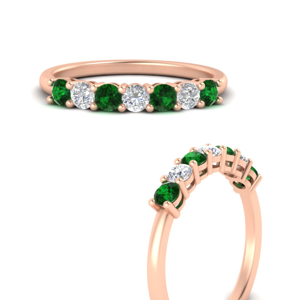 0.50-carat-7-stone-emerald-wedding-band-ring-in-rose-gold-FDENS141BGEMGRANGLE3-0.5CT-NL-RG