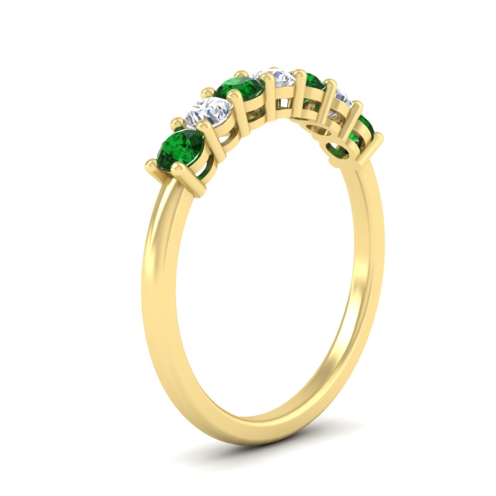 0.50-carat-7-stone-emerald-wedding-band-ring-in-yellow-gold-FDENS141BGEMGRANGLE2-0.5CT-NL-YG