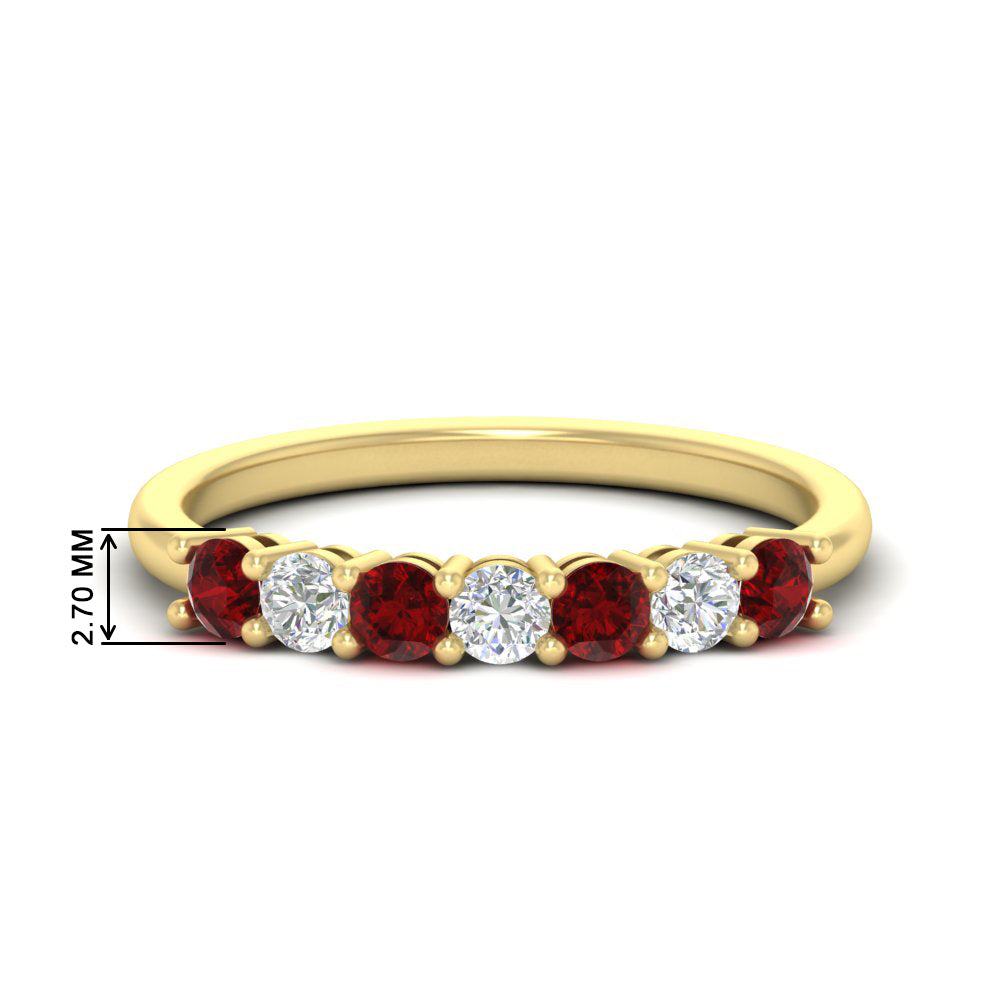 0.50-carat-7-stone-ruby-wedding-band-ring-in-yellow-gold-FDENS141BGRUDR-0.5CT-NL-YG-HW