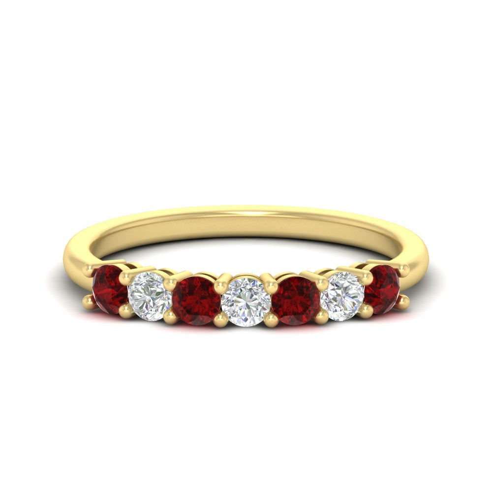 0.50-carat-7-stone-ruby-wedding-band-ring-in-yellow-gold-FDENS141BGRUDR-0.5CT-NL-YG
