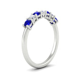 Load image into Gallery viewer, 0.50-carat-7-stone-sapphire-wedding-band-ring-in-white-gold-FDENS141BGSABLANGLE2-0.5CT-NL-WG
