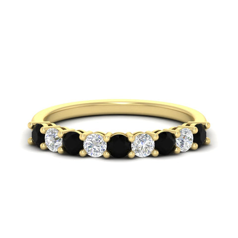 0.50-carat-9-stone-wedding-black-diamond-band-in-yellow-gold-FD8008B9BGBLACK-0.50CT-NL-YG