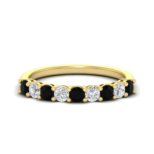0.50-carat-9-stone-wedding-black-diamond-band-in-yellow-gold-FD8008B9BGBLACK-0.50CT-NL-YG