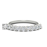 Load image into Gallery viewer, 0.50-carat-9-stone-wedding-diamond-band-in-white-gold-FD8008B9B-0.50CT-NL-WG-HW
