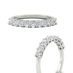 Load image into Gallery viewer, 0.50-carat-9-stone-wedding-diamond-band-in-white-gold-FD8008B9BANGLE3-0.50CT-NL-WG
