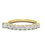 Load image into Gallery viewer, 0.50-carat-9-stone-wedding-diamond-band-in-yellow-gold-FD8008B9B-0.50CT-NL-YG-HW
