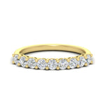 Load image into Gallery viewer, 0.50-carat-9-stone-wedding-diamond-band-in-yellow-gold-FD8008B9B-0.50CT-NL-YG
