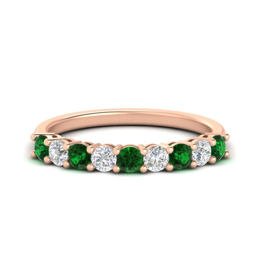 0.50-carat-9-stone-wedding-emerald-band-in-rose-gold-FD8008B9BGEMGR-0.50CT-NL-RG