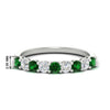 Load image into Gallery viewer, 0.50-carat-9-stone-wedding-emerald-band-in-white-gold-FD8008B9BGEMGR-0.50CT-NL-WG-HW