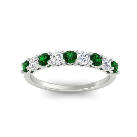 0.50-carat-9-stone-wedding-emerald-band-in-white-gold-FD8008B9BGEMGRANGLE5-0.50CT-NL-WG