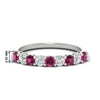 Load image into Gallery viewer, 0.50-carat-9-stone-wedding-pink-sapphire-band-in-white-gold-FD8008B9BGSADRPI-0.50CT-NL-WG-HW