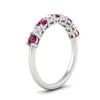 Load image into Gallery viewer, 0.50-carat-9-stone-wedding-pink-sapphire-band-in-white-gold-FD8008B9BGSADRPIANGLE2-0.50CT-NL-WG