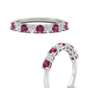 Load image into Gallery viewer, 0.50-carat-9-stone-wedding-pink-sapphire-band-in-white-gold-FD8008B9BGSADRPIANGLE3-0.50CT-NL-WG