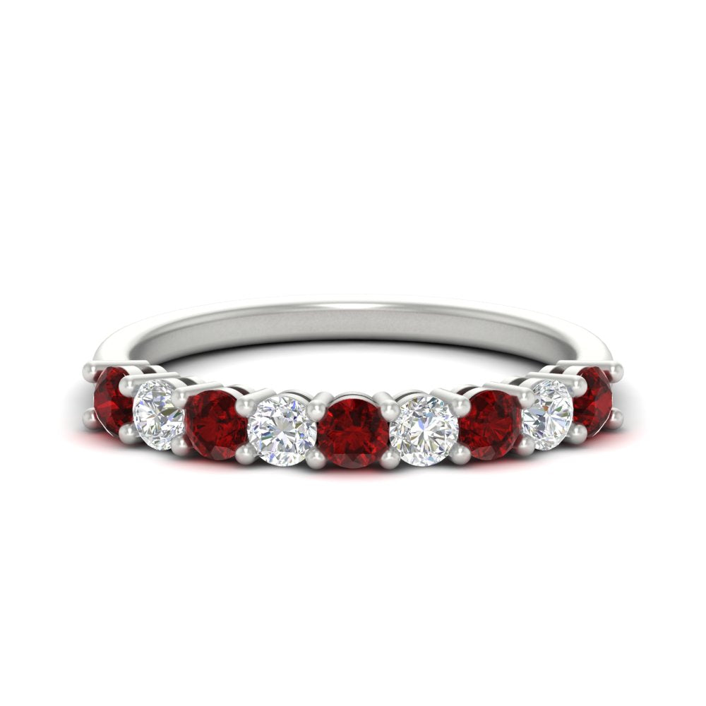 0.50-carat-9-stone-wedding-ruby-band-in-white-gold-FD8008B9BGRUDR-0.50CT-NL-WG