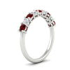Load image into Gallery viewer, 0.50-carat-9-stone-wedding-ruby-band-in-white-gold-FD8008B9BGRUDRANGLE2-0.50CT-NL-WG