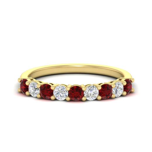 0.50-carat-9-stone-wedding-ruby-band-in-yellow-gold-FD8008B9BGRUDR-0.50CT-NL-YG