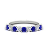 Load image into Gallery viewer, 0.50-carat-9-stone-wedding-sapphire-band-in-white-gold-FD8008B9BGSABL-0.50CT-NL-WG