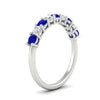 Load image into Gallery viewer, 0.50-carat-9-stone-wedding-sapphire-band-in-white-gold-FD8008B9BGSABLANGLE2-0.50CT-NL-WG