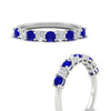 Load image into Gallery viewer, 0.50-carat-9-stone-wedding-sapphire-band-in-white-gold-FD8008B9BGSABLANGLE3-0.50CT-NL-WG