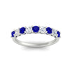 Load image into Gallery viewer, 0.50-carat-9-stone-wedding-sapphire-band-in-white-gold-FD8008B9BGSABLANGLE5-0.50CT-NL-WG