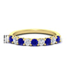 Load image into Gallery viewer, 0.50-carat-9-stone-wedding-sapphire-band-in-yellow-gold-FD8008B9BGSABL-0.50CT-NL-YG-HW