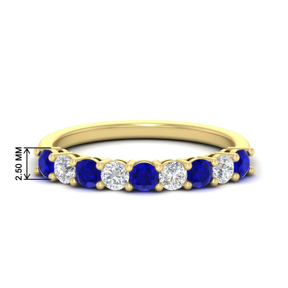 0.50-carat-9-stone-wedding-sapphire-band-in-yellow-gold-FD8008B9BGSABL-0.50CT-NL-YG-HW