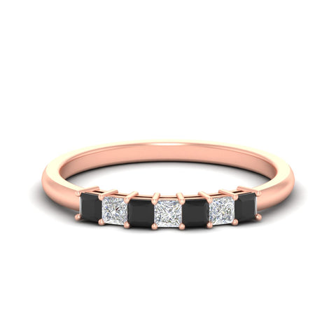 0.50-carat-Princess-cut-7-stone-black-diamond-wedding-band-in-rose-gold-fdwb8008prblacksleep-0.50ct-nl-rg.jpg
