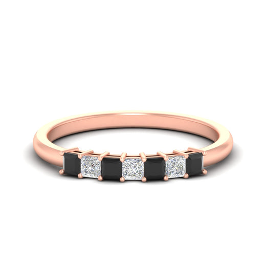 0.50-carat-Princess-cut-7-stone-black-diamond-wedding-band-in-rose-gold-fdwb8008prblacksleep-0.50ct-nl-rg.jpg