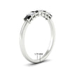 Load image into Gallery viewer, 0.50-carat-Princess-cut-7-stone-black-diamond-wedding-band-in-white-gold-fdwb8008prblackangle2-0.50ct-nl-wg-hw.jpg
