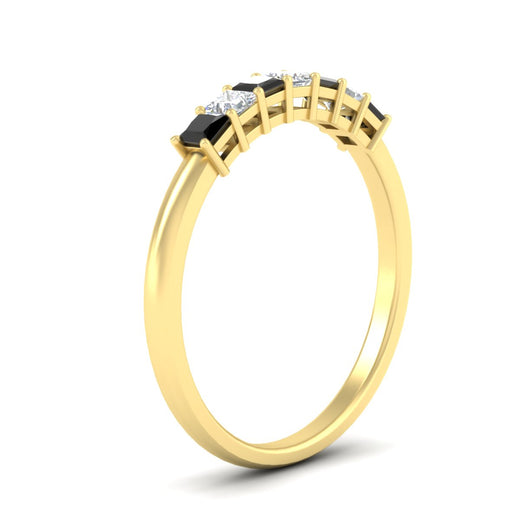 0.50-carat-Princess-cut-7-stone-black-diamond-wedding-band-in-yellow-gold-fdwb8008prblackangle2-0.50ct-nl-yg.jpg