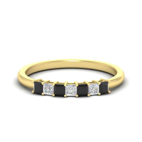 0.50-carat-Princess-cut-7-stone-black-diamond-wedding-band-in-yellow-gold-fdwb8008prblacksleep-0.50ct-nl-yg.jpg