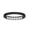 Load image into Gallery viewer, Half Carat Princess Cut 7 Stone Wedding Band