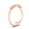 Load image into Gallery viewer, 0.50-carat-Princess-cut-7-stone-diamond-wedding-band-in-rose-gold-fdwb8008prangle2-0.50ct-nl-rg-hw.jpg