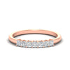 Load image into Gallery viewer, 0.50-carat-Princess-cut-7-stone-diamond-wedding-band-in-rose-gold-fdwb8008prsleep-0.50ct-nl-rg.jpg
