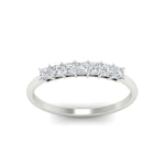 Load image into Gallery viewer, https://cdn.fascinatingdiamonds.com/FDWB179/0.50-carat-Princess-cut-7-stone-diamond-wedding-band-in-white-gold-fdwb179prangle5-0.50ct-nl-wg.jpg