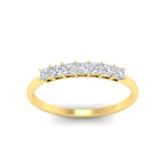 Load image into Gallery viewer, https://cdn.fascinatingdiamonds.com/FDWB179/0.50-carat-Princess-cut-7-stone-diamond-wedding-band-in-yellow-gold-fdwb179prangle5-0.50ct-nl-yg.jpg