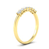 Load image into Gallery viewer, 0.50-carat-Princess-cut-7-stone-diamond-wedding-band-in-yellow-gold-fdwb8008prangle2-0.50ct-nl-yg.jpg