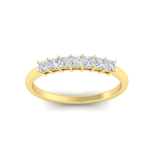 0.50-carat-Princess-cut-7-stone-diamond-wedding-band-in-yellow-gold-fdwb8008prangle5-0.50ct-nl-yg.jpg