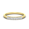Load image into Gallery viewer, 0.50-carat-Princess-cut-7-stone-diamond-wedding-band-in-yellow-gold-fdwb8008prsleep-0.50ct-nl-yg.jpg