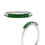 Load image into Gallery viewer, https://cdn.fascinatingdiamonds.com/FDWB179/0.50-carat-Princess-cut-7-stone-emerald-wedding-band-in-white-gold-fdwb179prgemgrangle3-0.50ct-nl-wg.jpg