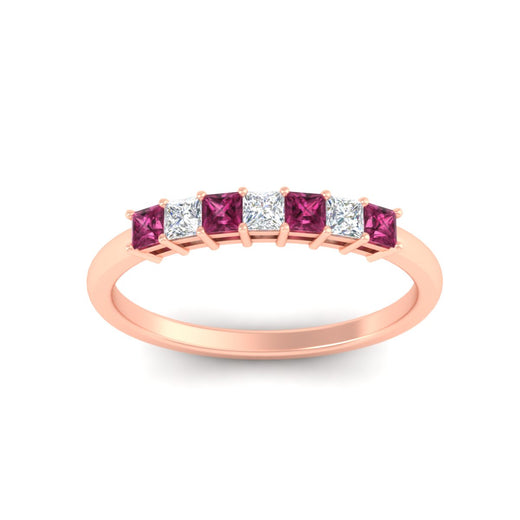 0.50-carat-Princess-cut-7-stone-pink-sapphire-wedding-band-in-rose-gold-fdwb8008prgsadrpiangle5-0.50ct-nl-rg.jpg