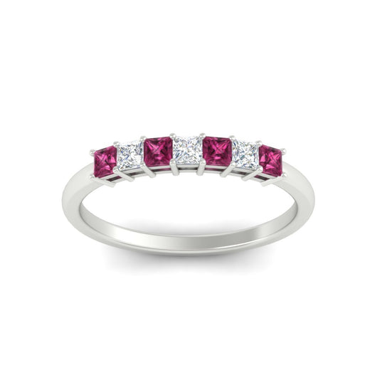 0.50-carat-Princess-cut-7-stone-pink-sapphire-wedding-band-in-white-gold-fdwb8008prgsadrpiangle5-0.50ct-nl-wg.jpg