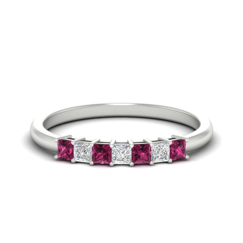 0.50-carat-Princess-cut-7-stone-pink-sapphire-wedding-band-in-white-gold-fdwb8008prgsadrpisleep-0.50ct-nl-wg.jpg