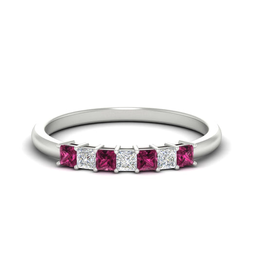 0.50-carat-Princess-cut-7-stone-pink-sapphire-wedding-band-in-white-gold-fdwb8008prgsadrpisleep-0.50ct-nl-wg.jpg