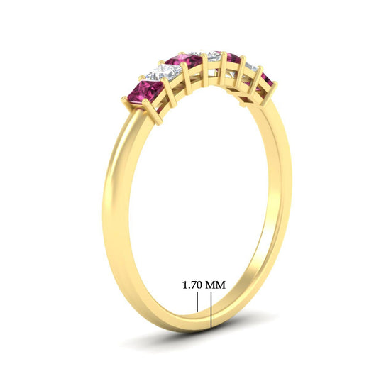 0.50-carat-Princess-cut-7-stone-pink-sapphire-wedding-band-in-yellow-gold-fdwb8008prgsadrpiangle2-0.50ct-nl-yg-hw.jpg