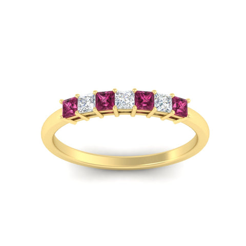 0.50-carat-Princess-cut-7-stone-pink-sapphire-wedding-band-in-yellow-gold-fdwb8008prgsadrpiangle5-0.50ct-nl-yg.jpg