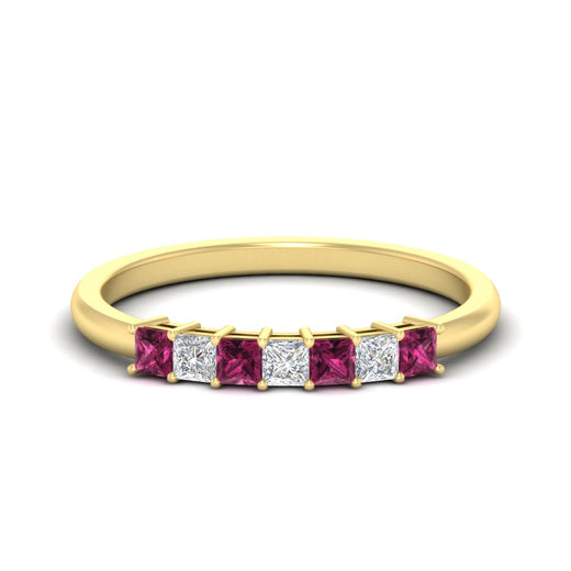 0.50-carat-Princess-cut-7-stone-pink-sapphire-wedding-band-in-yellow-gold-fdwb8008prgsadrpisleep-0.50ct-nl-yg.jpg