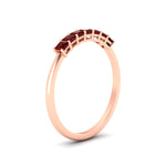 Load image into Gallery viewer, https://cdn.fascinatingdiamonds.com/FDWB179/0.50-carat-Princess-cut-7-stone-ruby-wedding-band-in-rose-gold-fdwb179prgrudrangle2-0.50ct-nl-rg.jpg