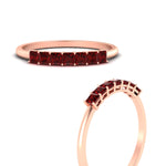 Load image into Gallery viewer, https://cdn.fascinatingdiamonds.com/FDWB179/0.50-carat-Princess-cut-7-stone-ruby-wedding-band-in-rose-gold-fdwb179prgrudrangle3-0.50ct-nl-rg.jpg