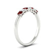 Load image into Gallery viewer, 0.50-carat-Princess-cut-7-stone-ruby-wedding-band-in-white-gold-fdwb8008prgrudrangle2-0.50ct-nl-wg.jpg